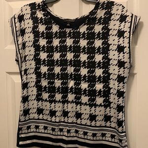 The Limited - Navy Pattern Blouse